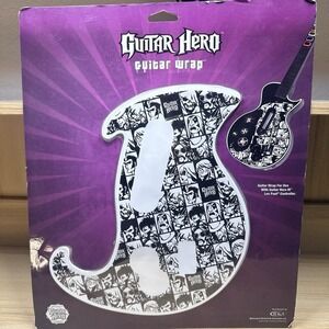 Guitar Hero 3 Les Paul‎ Guitar Wrap Faceplate OEM Sealed New Red Octane Xbox